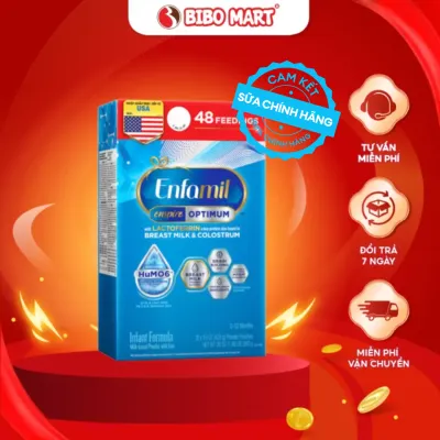 Sữa Enfamil Enspire Optimum Giúp Phát Triển Não Bộ Hỗ Trợ Miễn Dịch Tự Nhiên Cho Bé 0-12 Tháng Hộp 850g - Bibomart