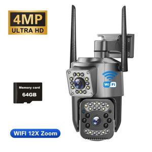NICELECT V380 Pro CCTV WIFI camera wireless outdoor surveillance camera IP security camera infrared night vision AI tracking waterproof two-way call