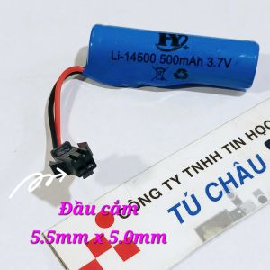 Pin sạc Li ion 14500 cho đồ chơi điều khiển đèn quạt / Pin Li ion 14500 (3.7V - 500mAh / 800mAh / 1200mAh)