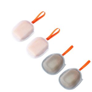 【Buy 2 get 2】Sandwich Soap Foam Mesh Pouchdouble-sided Soap Bubble Wrapshower Scrubdeep Cleaning