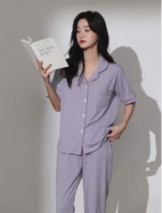 Korean Pajamas Set For Womens/Shorts Sleeves Sleepwear