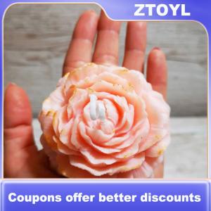 【ZTOYL】 DIY Big Peony Flower Candle Silicone Mold for Wedding Party Dinner Candle Making DIY Handmade Scented Candles Soap Crafts Baking Molds