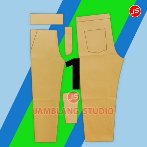Pola Instan Seragam Celana SD [Pola Baju Jamblang Studio] [ Bukan Pakaian ]