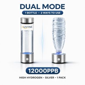 12000PPB SPE PEM Hydrogen Water Generator Bottle Portable Rechargeable Alkaline Ionizer Cup Health Drinkware for Home Travel
