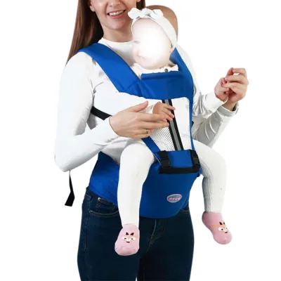 Multifunctional Breathable Double Shoulders Front Hold Baby Carrier Waist Stool Infant Comfortable Breathable Sling Backpack Hip Seat Carrier