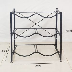 Water Bucket Rack Large Bucket Holder Matel Steel Water Dispenser Bucket Storage Rack Placement Rack Storage Rack Display Rack Inverted Save Space Multi-layer Storage Rack Floor Storage Rack