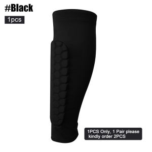 GYMPRO Soccer Shin (1 pc) Guards Shin Pads for Kids Youth Adult Football Shin Calf Sleeve with Honeycomb Pads Foam Support for Shin Splint Baseball Kickboxing Calf