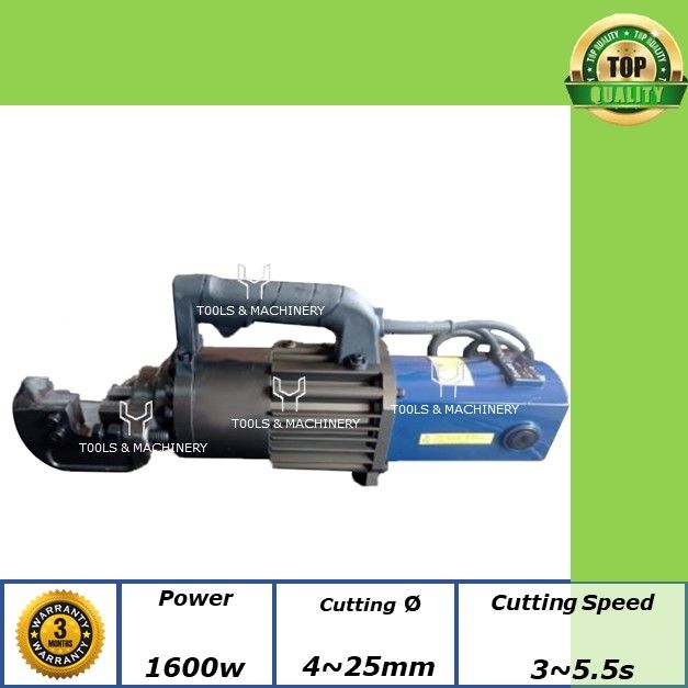 TH Portable Electric Hydraulic Reinforced Rebar Steel Shear Cutting Machine 4-25mm