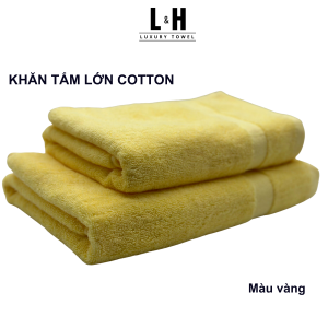 Combo 2c Khăn tắm Kokoya Basic Cotton cao cấp cỡ vừa thấm hút tốt