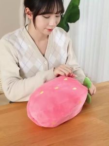 Bunny Plush Toys Cute Strawberry Of Rabbits Stuffed Animal Kawaii Bunny Baby Plushie Soft Hugging Pillow Plush Toy Gifts for Ki