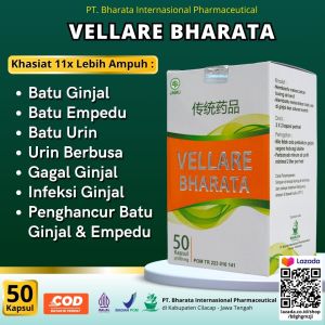 Vellare Bharata Obat Batu Ginjal Batu Empedu Meluruhkan Kencing Batu Herbal 100% Asli Sudah BPOM