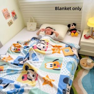 Disney Thick Velvet Soft Milk Fleece Cartoon Blanket Flannel Sofa Selimut Warm Stitch Winnie Pooh Lotso Bear Strawberry Hello Kitty Mickey 迪士尼卡通双面绒儿童毯棉被地毯毛毯米奇维尼小熊草莓熊凯特猫史迪仔