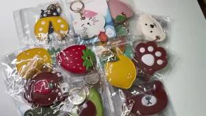 Leather Keychain Case Holder for AirtagAir Tag Cover with Keychain RingAnti-Scratch Airtags Case for Keys