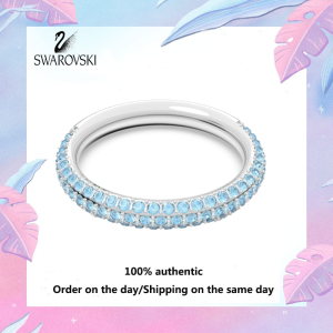 💖 Swarovski 💖 Ladies Fashion M2539416 S925 Sterling Silver Stone Blue Crystal gemstone ring Valentine gift Birthday gift