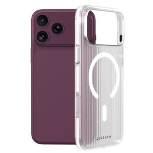 Magnetic Case For iPhone 18 Pro Max Raised Edge Transparent Airbag Bumper CA1003