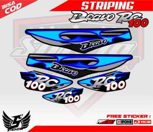 STRIPING VARIASI SUZUKI BRAVO RC 100 / STICKER LIST MOTOR SUZUKI BRAVO RC 100