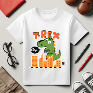 Baju Kaos Distro Anak Laki Laki Karakter Dinosaurus Keren Keren Import 1 - 10 Tahun - Hypelane -DTF2