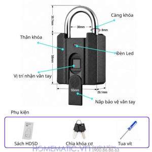 Ổ Khóa Vân Tay Mini Exsmith P04