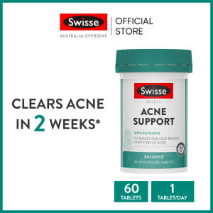 Swisse Beauty Acne Support 60 Film Coated Tablets (วันหมดอายุ:09 2026) (ระยะเวลาส่ง: 5-10 วัน)