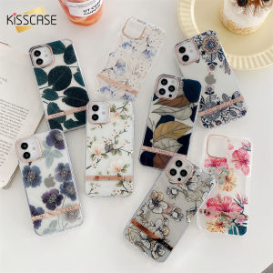 [Support Wireless Charging] FLOVEME For iPhone 13 Pro Max Case IMD 2.0 Electroplated Painting Transparent Case Retro Vintage Flower Leaves Clear Soft TPU Phone Case For iPhone 12 Pro Max 12 Pro 11 Pro Max 11