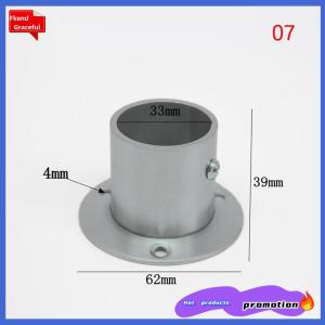Fkend Stainless Steel Flange Seat For Wardrobe Curtain Cloth Rod Seat Round Tube Seats Bracket Household Furniture Hardware Towel Tube Holder