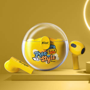 B.DUCK K25หูฟังหูฟังไร้สายบลูทูธ TWS BT5.0พร้อมไมโครโฟนของแท้หูฟังออกกำลังคุณภาพสูงไม่มีเสียงรบกวนโทรศัพท์ IOS Android