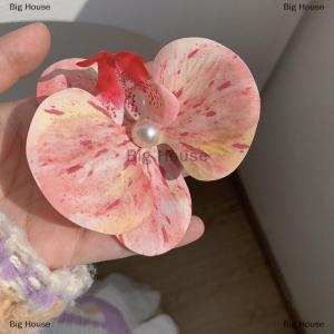 [COD] Big House กิ๊บติดผมรูปกล้วยไม้น่ารักสไตล์เกาหลีสำหรับผู้หญิงกิ๊บหนีบผมดอกไม้เทียมกิ๊บติดผมสำหรับงานแต่งงานเครื่องประดับผมของขวัญ