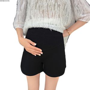 🇲🇾STOCK KL FELLO Pregnant Premium Custom Made Plus Size Women (NO IRON) Elastic Soft Korean Waist Adjust Abdominal Maternity Side Pocket Short Pant Shorts