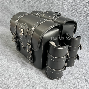 Cặp túi da treo hông xe máy xe motor 32cm