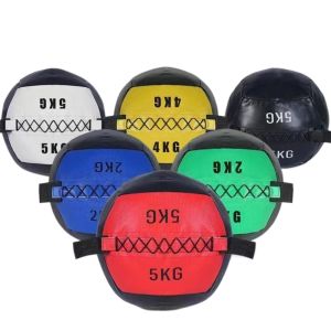 ADAM PU Leather  Ball 2/3/4/5KG Colorful Balance Ball Portable Core Training Exercise Ball Fitness Accessories