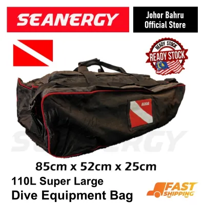 [Clearance] Dive Bag 110L Super Large Capacity Dive Equipment Bag Gear Bag Diving Bag for Scuba Diving Technical Diving Seanergy Scuba