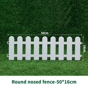 Plastic PVC Fence Outdoor Garden Lawn Nursery Decorative Fence Indoor Partition Gardening Tool花园装饰栅栏