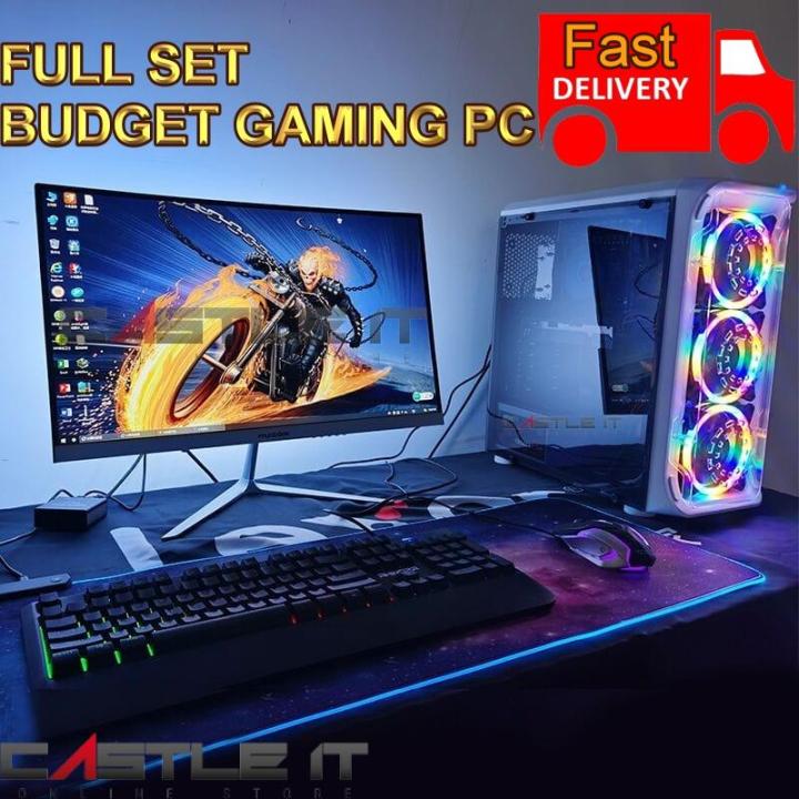 Gaming Desktop Computer Set RTX5060 FULL SET BUDGET GAMING PC DESKTOP INTEL I7 14700F I5 14400F ...