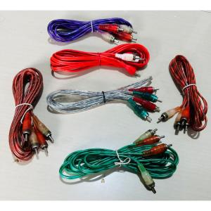 2PCS Kabel AUX RCA 2 to 2 15 Meter Kabel Audio Video 2 Pin TO 2 Pin RCA 22 100500 CM  STOK LAMA GUDANG