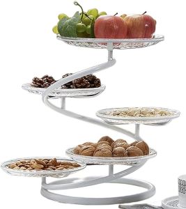 (จัดส่งรวดเร็ว) ชั้นวางของขาย หรือ ชั้นวางขนม ชั้นวางของโชว์ ใช้งานได้หลากหลาย สามารถจัดแสดงเค้ก ขนมหวาน ผลไม้ อาหาร ของว่าง และอื่นๆ ดีไซน์สวยหรู