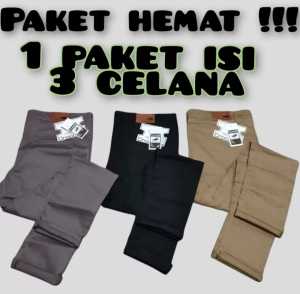 BELI 1 DAPAT 3 CELANA CHINO PANJANG TERLARIS / BELI 1 GRATIS 2 CELANA CHINO PANJANG PRIA TERBARU COD