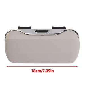 Car Glasses Case Auto Sunvisor ABS Sunglasses Holder Storage Box Velvet Lined Dustproof Interior Auto Sunshade Storage Accessory