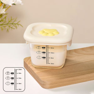 Boboduck [ 230ml ] Glass Baby Food Container Borosilicate Glass Airtight Storage Box