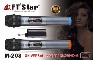 FT START MEGAPRO 2in1 UNIVERSAL WIRELESS MICROPHONE M-208