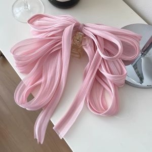 Model Terbaru Vallen Korean Fairy Pleats Ribbon Hair Claw / Jepit Jedai Rambut Pita Tille/Jepitan Rambut Premium Panjang