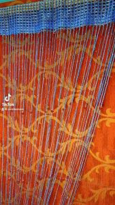 Thaipusam Offer + Free delivery  - Line Curtain with Bead and Frame / Langsir Tingkap Jala