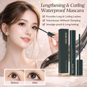 ✨ Black Waterproof Lengthening & Shaping Mascara Long-Lasting Smudge-Proof For Curl State Maintenance - 3D Voluminous Curly Smudge-Proof Mascara