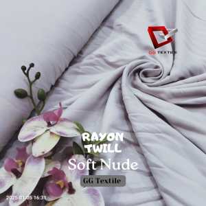 [0.5 METER] Kain Rayon Twill Uniqlo / Katun Twill - Original Import Premium Class