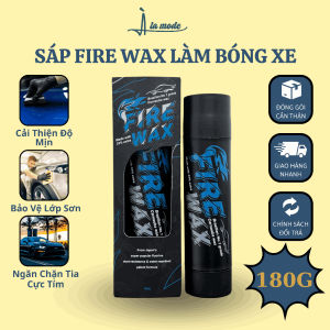 Sáp Đánh Bóng Sơn Ô Tô Xe Máy FIRE WAX Phủ Bóng Sơn Xe Tăng Cường Độ Bóng Chống Bám Nước Nhập Khẩu Đài Loan