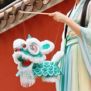 FEELDG Chủ đề múa lân Đèn lồng múa lân Tết Thiết bị cầm tay Lắp ráp tự làm Đèn lồng Tết cổ xưa Không khí lễ hội Đèn lồng trang trí thủ công Tết Trung Thu