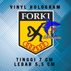 FORKI STIKER FORKI STIKER HOLOGRAM FEDERASI OLAHRAGA KARATE - DO INDONESIA STIKER KARATE