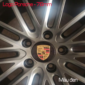 Logo Porsche cho chụp mâm xe (chụp Lazâng) đường kính 76mm phù hợp cho mọi dòng xe Porsche. Porsche76