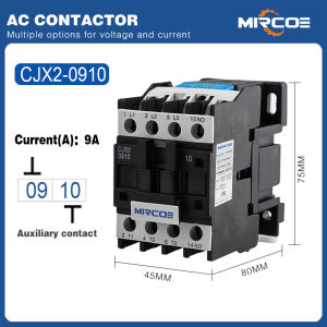 MIRCOE CJX2(LC1-D) AC Magnetic Contactor 9A-95A Motor Control 110V/220V/380V Automotive & Industrial Electrical Circuit Protection Accessory