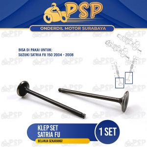 Klep Set Satria FU (Set Isi 2) - Payung Klep Kelep Valve Set In Ex Suzuki Satria FU 150 Karbu