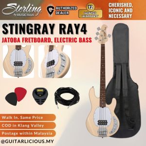 Sterling By Music Man StingRay RAY4 Electric Bass Guitar with Jatoba Fretboard - Pueblo Pink ( STRRAY4-J1 PBP / RAY-4 )